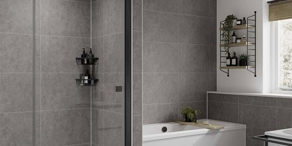Grey Mineral Tile 600 X 600